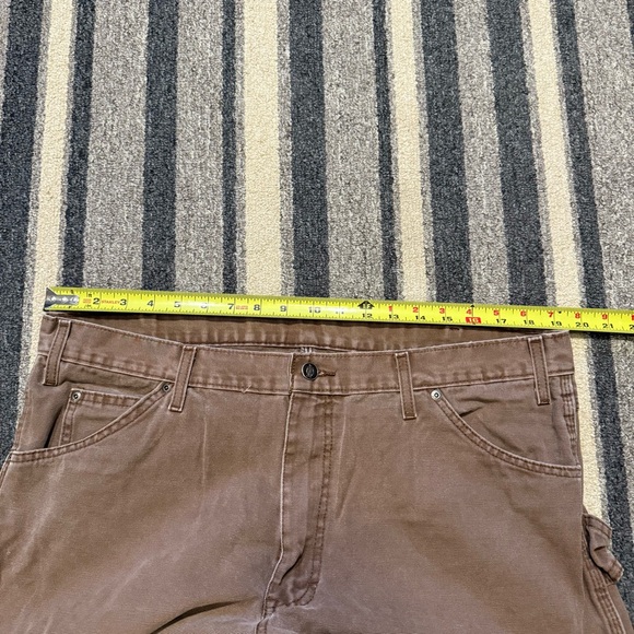 Dickies Brown Carpenter Utility Baggy Workwear Pants Sz.38x30 - Picture 7 of 7
